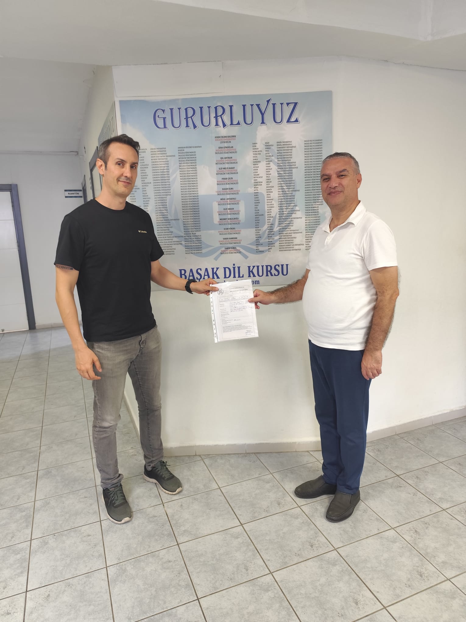 BAŞAK DİL KURSU Kurucusu Mehmet Onur ERENLER, Üyeliğini Gerçekleştirdik